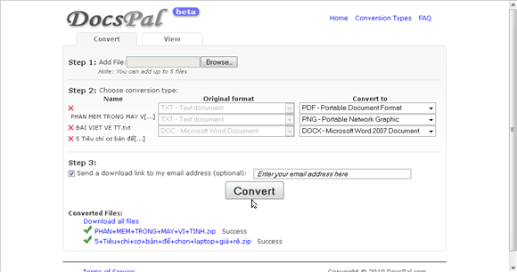 DocsPal Free Online: Hỗ trợ 21 chuyển đổi 21 định dạng không cần phần mềm DocsPal Free Online: Hỗ trợ 21 chuyển đổi 21 định dạng không cần phần mềm